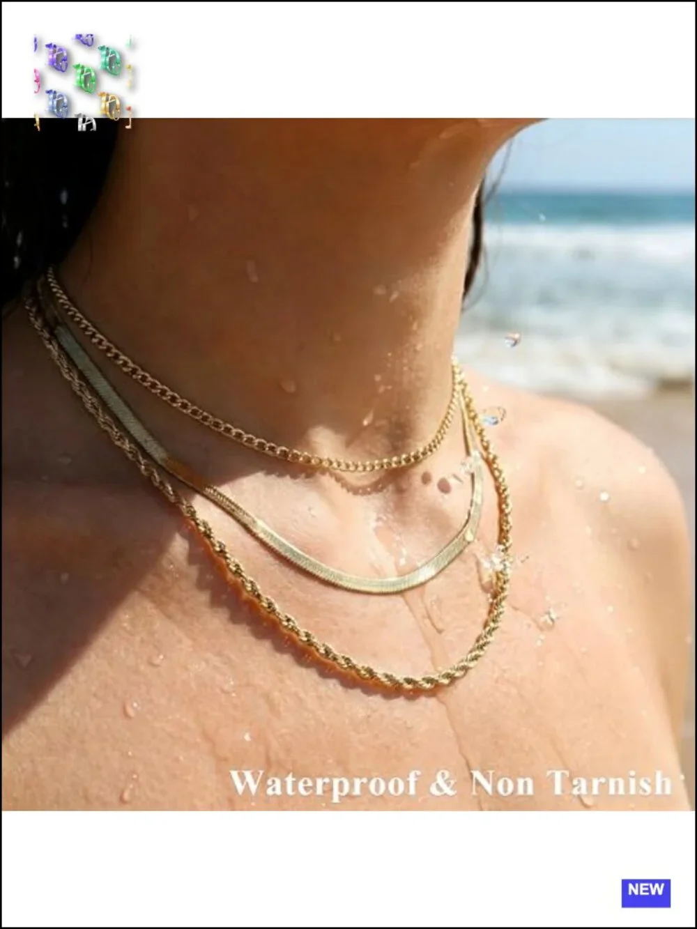 S925 Sterling Silver Plated Layered Necklace Set, 3 Piece Herringbone Rope